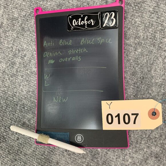 Blue Spice Knit French Terry Shortalls Womens L Large Denim Anti Blue Pockets - Picture 14 of 15